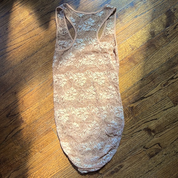 Nude Stretch Lace Snap Crotch Bodysuit Size Small/4 - Picture 4 of 4